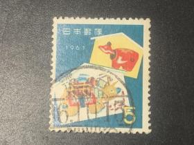 日本信销邮票   1961 年贺邮票 （要的多邮费可优惠）