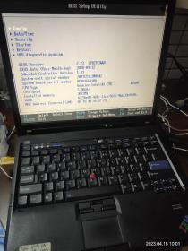 ⅠBM笔记本电脑T60，14时方屏，经典收藏，屏幕正常，T2400，1.83GHZ双核，不含硬盘，不带电源充电器