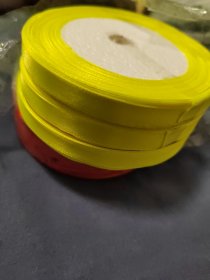 彩带（两盘大红和三盘荧光黄合售）