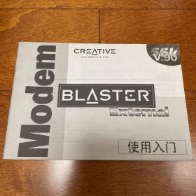 modem blaster V.90 external 使用入门 工具软件 使用 手册 说明书 无光盘CD