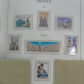 FR4法国邮票2003年 旅游风光系列 建筑遗产 雕刻版 外国邮票 新 7全