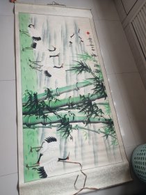 松鹤延年+梅花图