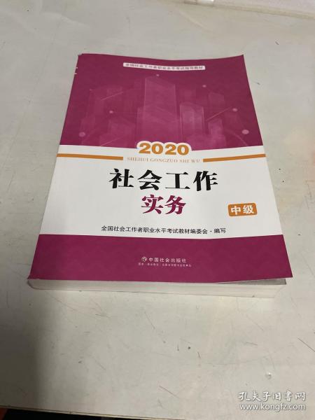 2020全新改版全国社会工作者考试指导教材社区工作师考试辅导书《社会工作实务》（中级）