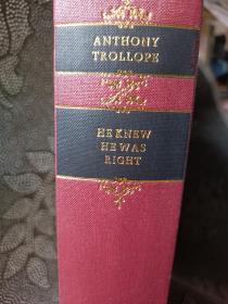 Anthony Trollope- He Knew he was right  《醋海风波》 Folio出版，有书匣