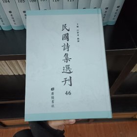 民国诗集选刊，第46册，16开精装，近全新 收： 郋园诗钞 粤轺集 花砖日影集