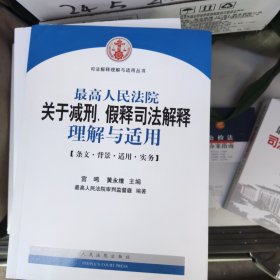 司法解释理解与适用丛书：最高人民法院关于减刑假释司法解释理解与适用