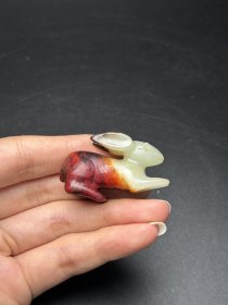 和田玉高古玉件玉兔