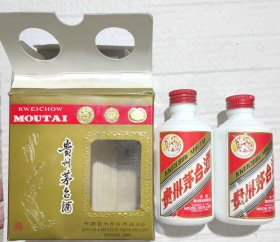 贵州茅台酒厂出品 贵州茅台酒小酒瓶酒盒子一套（空瓶子带盒）50ml装