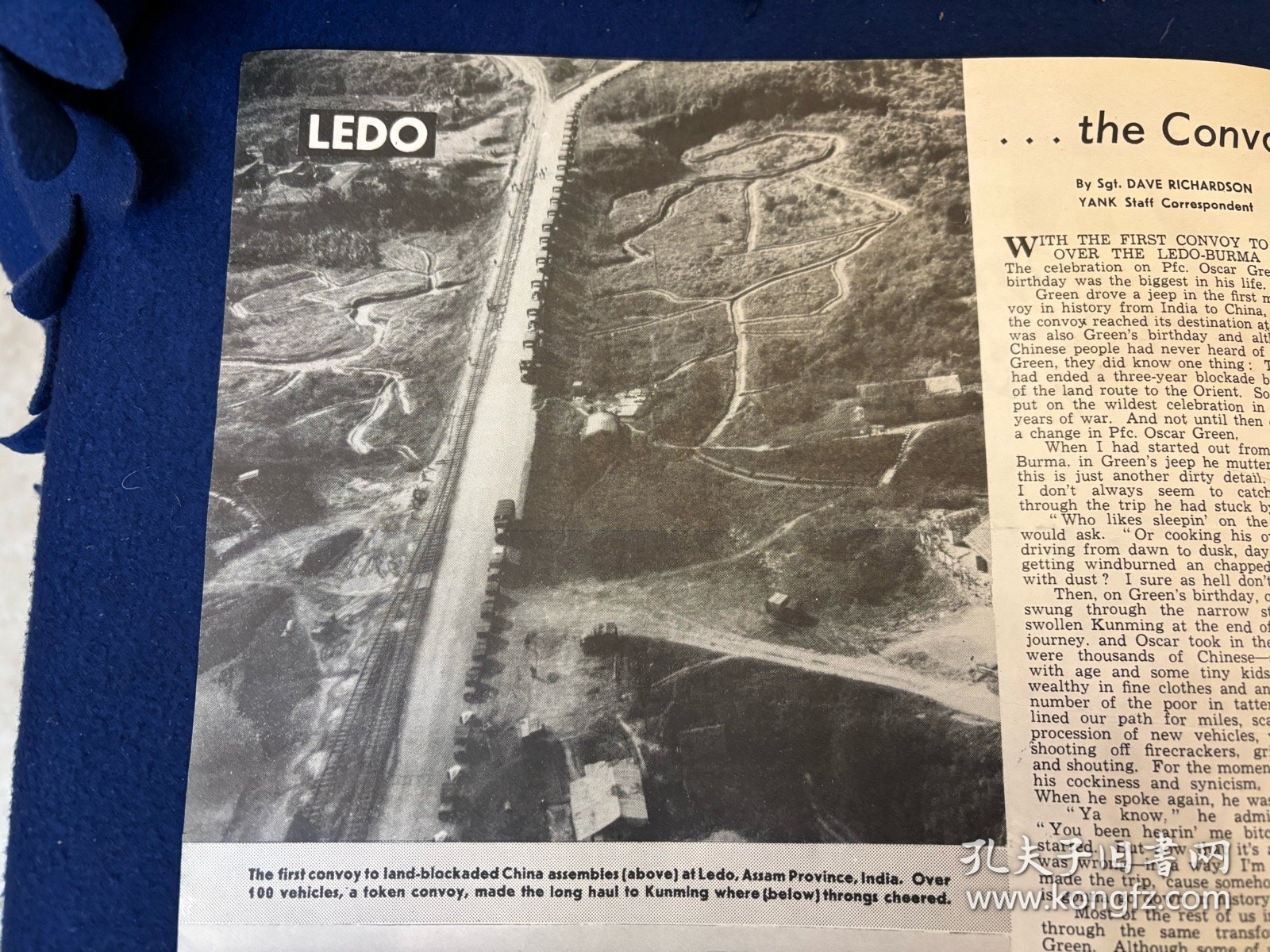 1945年3月刊美国陆军周刊《Yank》杂志，中国的滇缅公路，昆明（多图）；转战日本东京