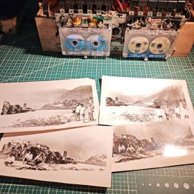 石棉县老照片，石棉大桥，乐西公路重要桥梁，始建于民国，4张。80年代左右