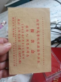 1963年北京市高等院校应届毕业生报告会