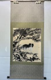 保真书画，天津已故名画家，孙嘉禄国画67×57cm，原装裱立轴。