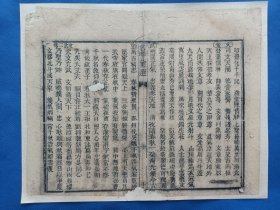  One page of the ancient book loose page [Name Union Collection], numbered 10, slightly damaged, has been manually supported. This is a scattered page of an ancient book, not a book. The size of the work is 26.5 * 21.5 cm.