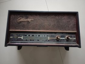 老收音机木箱盒 带喇叭没有线路板和背板 摆件道具收藏配件 40×20×6/4