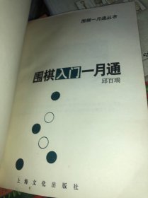 围棋入门一月通 正版