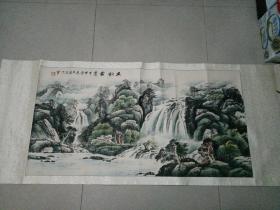 春韵霜泉画一幅(落款雪石)