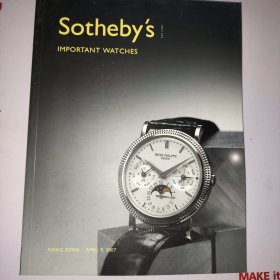 sotheby's IMPORTANT WATCHES 2007