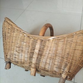 民俗老物件竹篮子