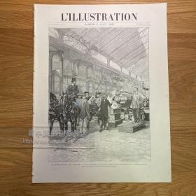 【报刊集藏，晚清中国】L'Illustration（法文《画报》）1896-8-8[01p0797]李鸿章参观工厂，观看最新式重机枪表演