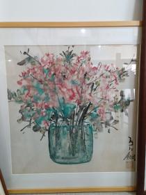 当代著名画家 熊红钢花鸟画