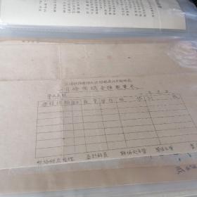 天津铁路管理局供给总店北京联络处预购食粮数量表1950年（空白未使用）