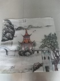 大幅精品！画心68*66厘米包纯手绘，小房间底