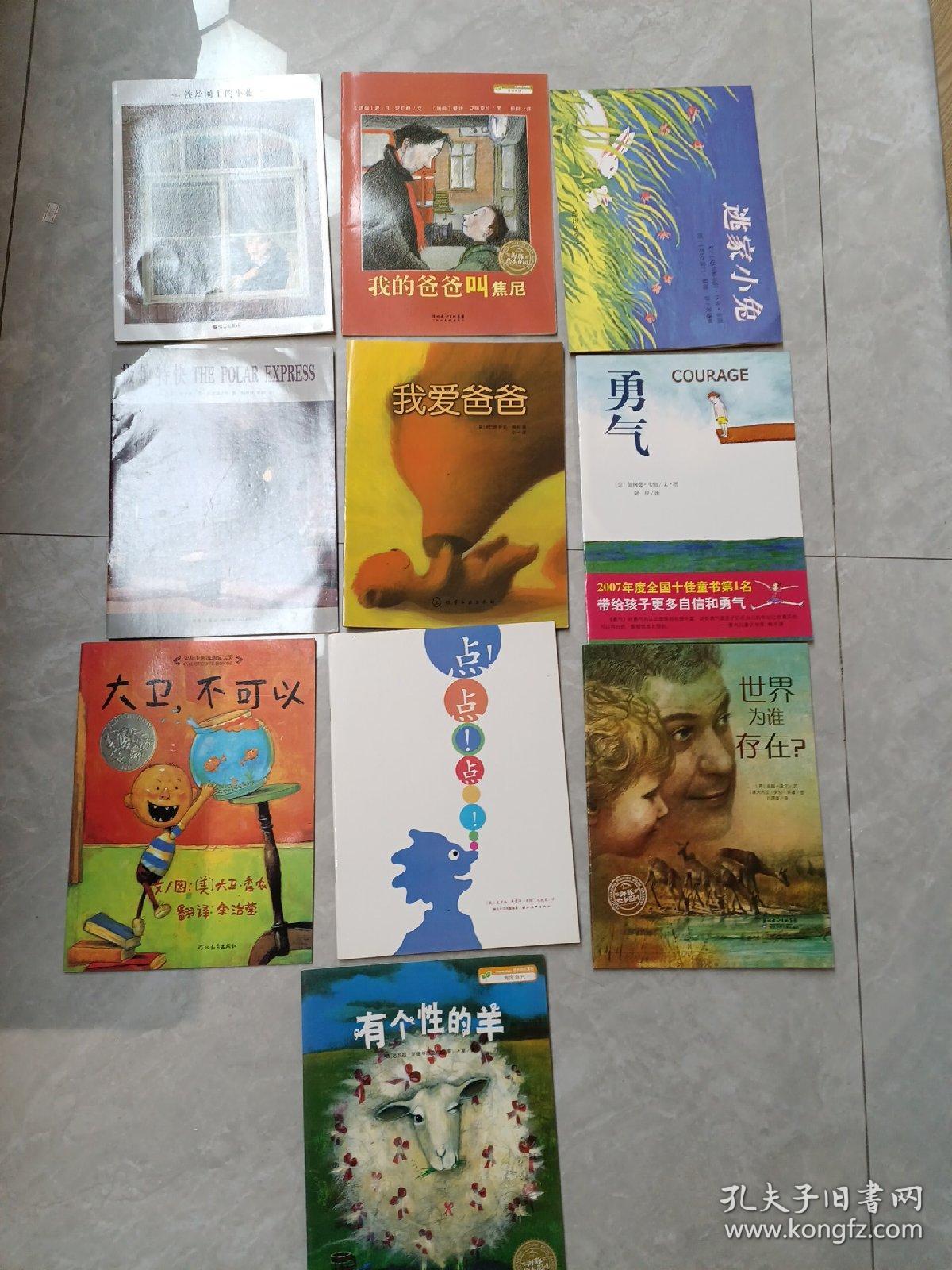 处理儿童绘本：极地特快   等10本合售，品种如图所示（45）