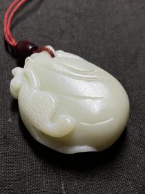 明清老玉和田玉 代代封侯 手把件