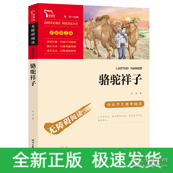 骆驼祥子（中小学课外阅读无障碍阅读）七年级下册阅读新老版本随机发货智慧熊图书