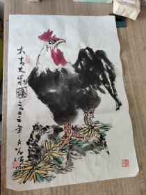 鸡画（大吉大利）