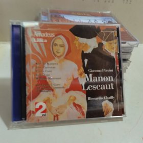 光盘 puccini manon lescaut 2盘 盒子破损 光盘完好