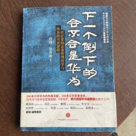 下一个倒下的会不会是华为：任正非的企业管理哲学与华为的兴衰逻辑