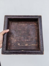 清代木雕托盘