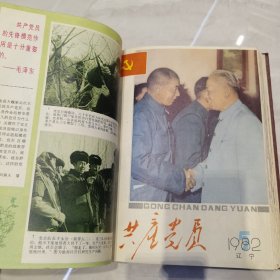 共产党员精装合订本六册 1982/1983/1984/1985/1986