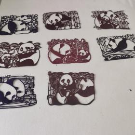 熊猫八张一套