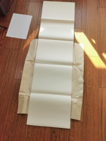 日本90年代制白鸟笺宣纸，手工抄纸，四尺对开，生宣，自然三分熟，纸质绵软有韧性，保存品相好。余46张，220元