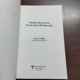 Human Resources for the Non-HR Manager（英文原版）