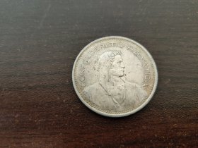 瑞士1969年5法郎银币 835银