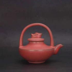 汝窑红釉茶壶