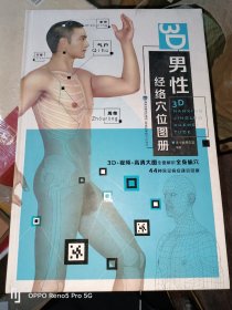 3D男性经络穴位图册(8开精装1版1印)