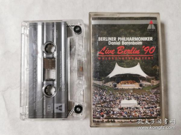 Live Berlin 90，柏林爱乐乐团 Daniel Barenboim，TELDEC 原版古典音乐打口磁带