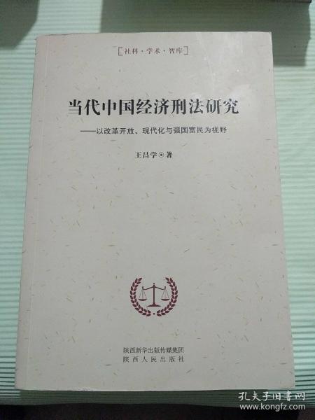 当代中国经济刑法研究：以改革开放、现代化与强国富民为视野