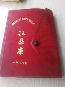 湖南省第三次工会积极分子代表会议记录本，笔记本