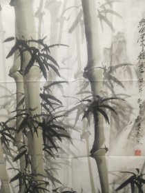 展览下架字画作品《ZH0728 魏连泰美术作品： 经风雪不知寒图（四尺整张）》长128厘米，宽68厘米，用笔老道，懂字画者鉴之！