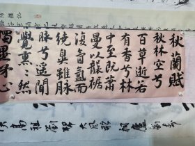 书法笺 长卷泥金 长约7米 秋兰赋 品纸如图 便宜248元