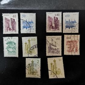 Rx01外国邮票南斯拉夫50-60年代 销 8枚 最下面俩个品相不好，忽略