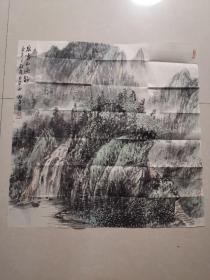 明子（章炳文）山水画一幅