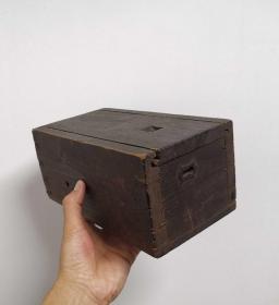 老木盒 实木老钱箱 小木盒 老木箱 小木箱 收纳箱