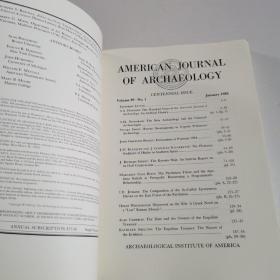 AMERICAN JOURNAL OF ARCHAEOLOGY