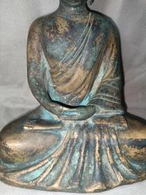 古董   古玩收藏   铜器   佛像  神佛  佛像观音   老铜佛像   长16厘米，宽10.5厘米，高20厘米，重量2.3斤
